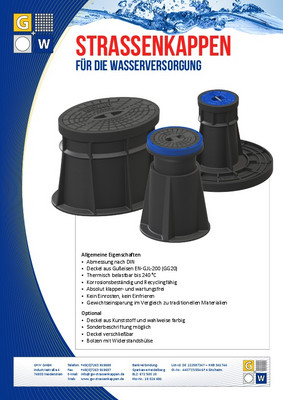 Straßenkappe Kunststoff NEU für Schieber DIN 4055 inkl Trageplatte 