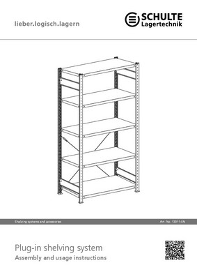 Gebr Schulte Lagertechnik, Carson 5 Shelf Bookcase Instructions