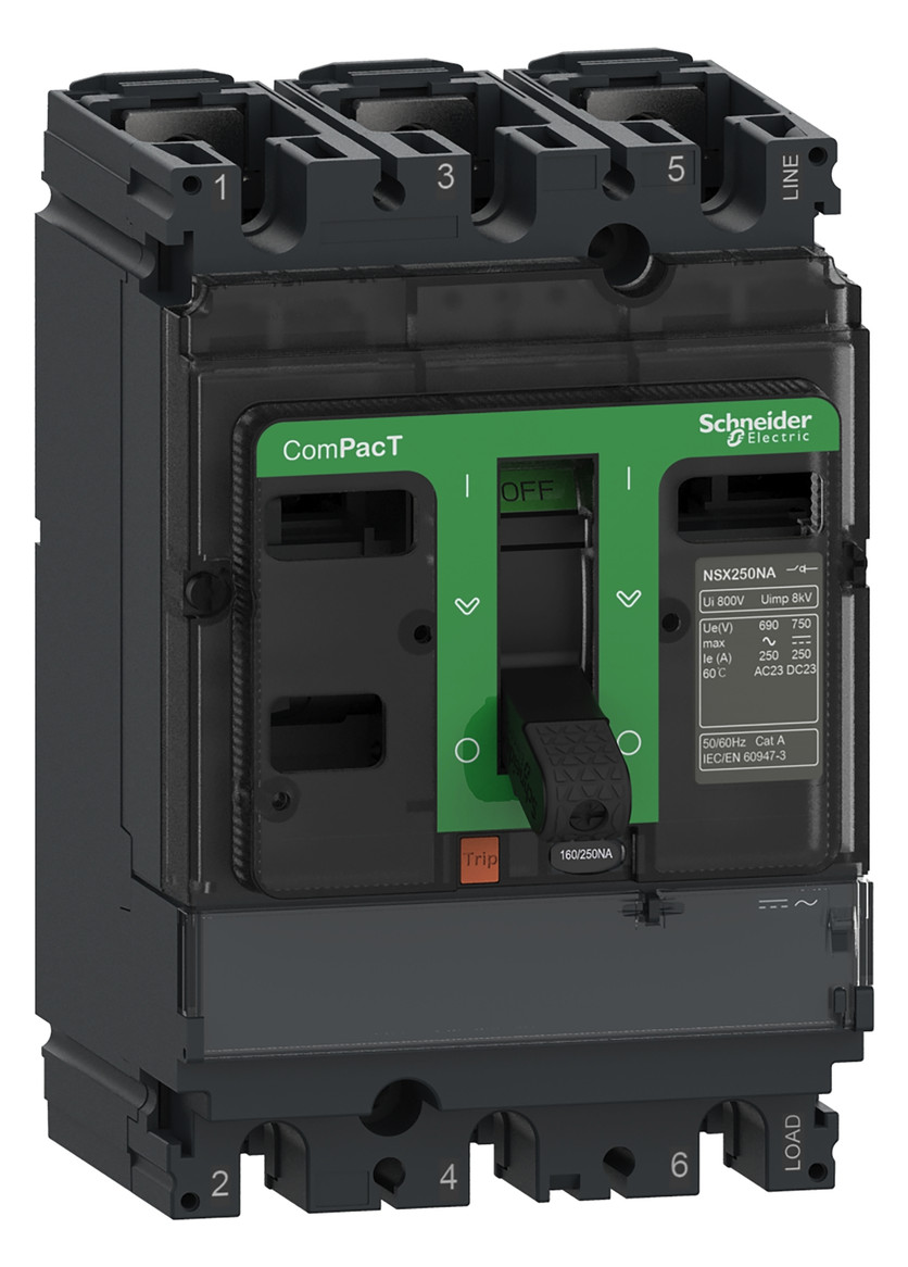 Hauptschalter 250A 3p IP30 Einb Wart/Rep Festeinbau Motorantrieb optional