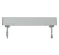Zentralplatte USB 2f alu-si Klemmbef m.Aufdr aluminium-silber