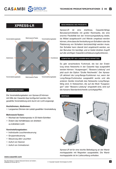 RP-Technik Casambi Xpress  YMOCA-WWSB-LR 
