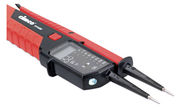 Spannungsprüfer 2p CAT.IV 12-1500V Batt LED/LCD Drehfeldrichtungsanzeige