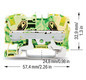 Schutzleiter-Reihenklemme Serie 2006 0,5-6qmm gn/ge 1Etage APL_erf.