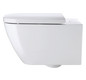 Duravit Wand-Tiefspül-WC Happy D.2 36,5x54cm, 4,5 l, Rimless, weiß