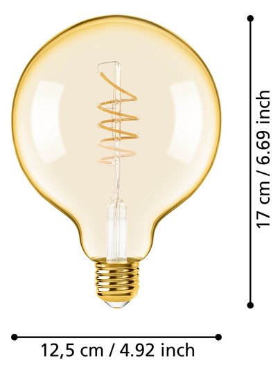 EGLO Leuchtmittel E27-LED G125 4W 110082 