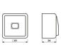 Wipptaster-Modul aws 1S A AP 600 m.Bel IP20 glz