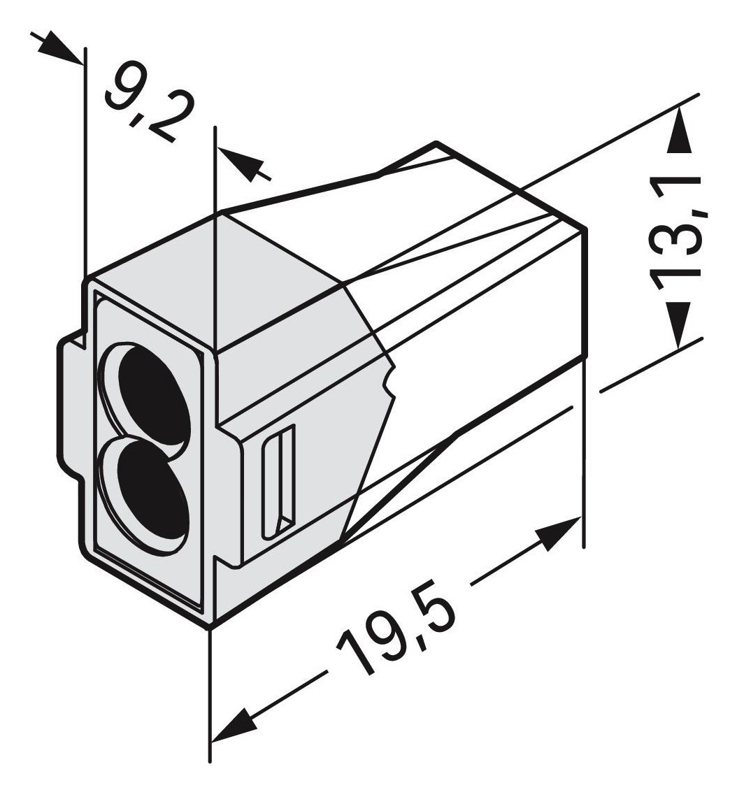 Steckklemme 2f 400V 32A 1,5-4qmm ws f.Massivleit