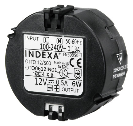 INDEXA Unterputz Netzgerät 12VDC 500mA 