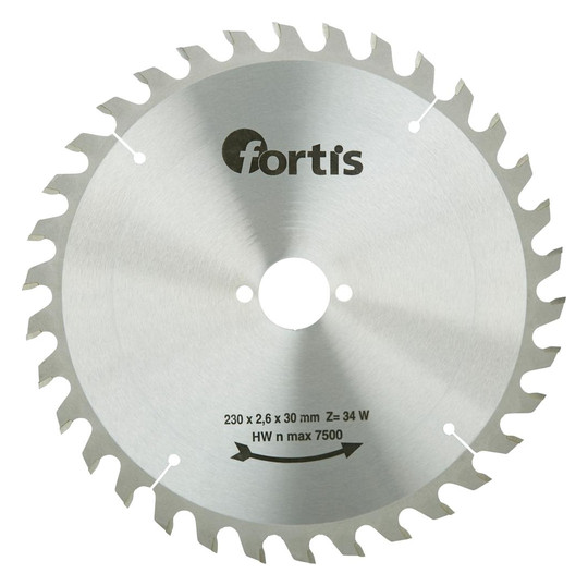 fortis-HW-Kreissägeblatt 230x2,6x30 mm, 34Z