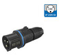 CEE-Stecker 3p 16A IP54 230V/bl 6h Schraubkl Kst Verschraubung