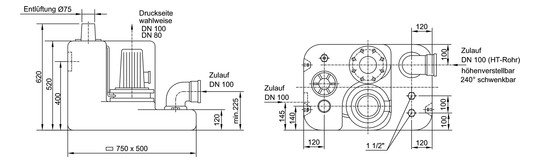 Zehnder-Pumpen Abwasser-Hebeanlage Boy 3,0 D