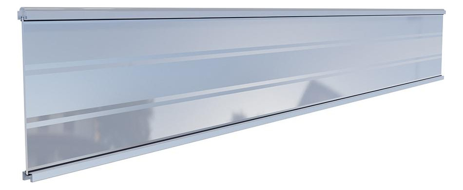 Bild TJÖRN-Serie Glasfüllung, SILBER 6 x 206 x 1793 mm WPC-Steckzaunsystem - n.a.-0
