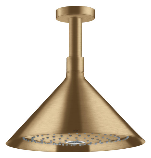hansgrohe Kopfbrause Axor mit Deckenanschluss, 240mm, 2jet, brushed bronze hansgrohe Kopfbrause Axor mit Deckenanschluss, 240mm, 2jet, brushed bronze