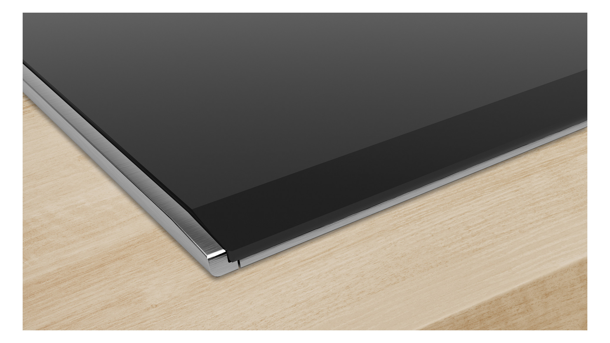 Glaskeramikfeld autark Alu Zweikreisz 306x527mm