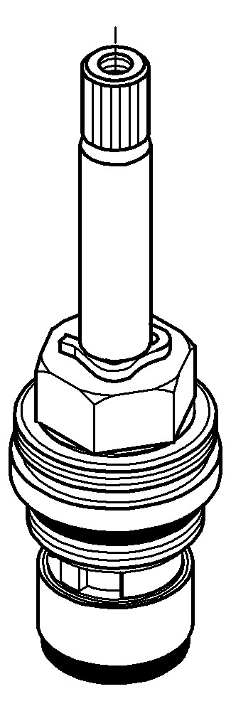 GROHE Oberteil 45869 1/2" Keramik rechts Carbodur