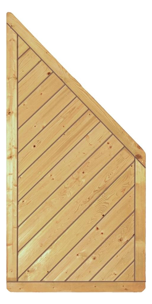 Bild CLASSIC-Diagonal ECKE 90 x 180/90 cm, ECKE Rahmen 40/70 mm, Profilbretter 16/118 - n.a.-0