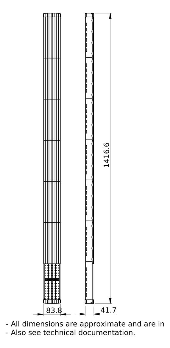 Sammelschiene 250A fl 1400xxmm