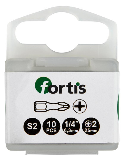 fortis-Bits für Kreuzschlitzschrauben, S2-Stahl -...