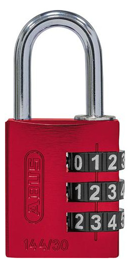 Bild Zahlen-Hangschloss 144/30 rot Lock-Tag - ABUS-0