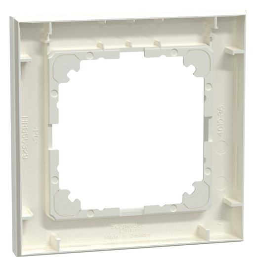 Rahmen 1f polws glz M-Pure Kst f.GEB-K Unterputzmontage Thermopl