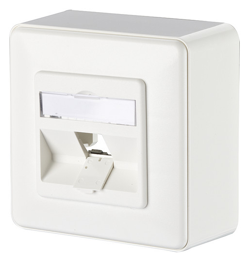 Multifunktionsdose APmont 1slot ws RAL9010 AP-Mont