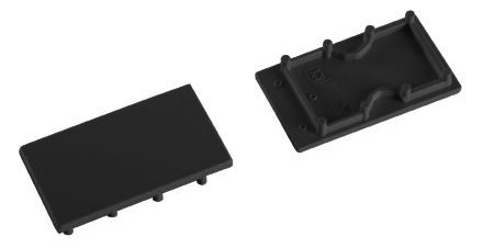 Endkappe sw Kst L40,5mm B23mm H2mm