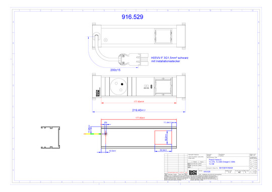 Bachmann POWER FRAME S 1xUTE     916.529 