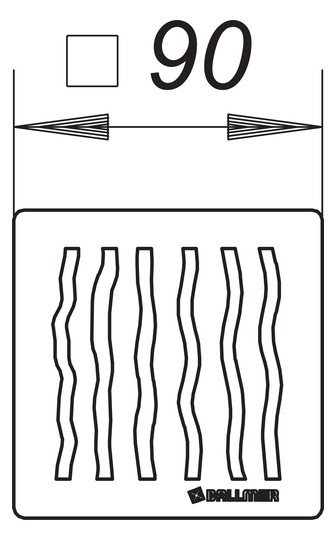Dallmer Rost Rost Orinoco 90, Edelstahl