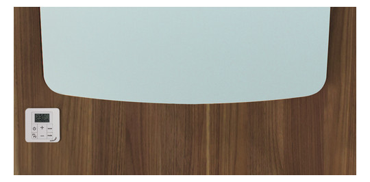 Zehnder Design-Elektroheizkörper Vitalo Spa VITE-180-070/GD, 1800 x 690 mm, Umbra grey, RAL 7022