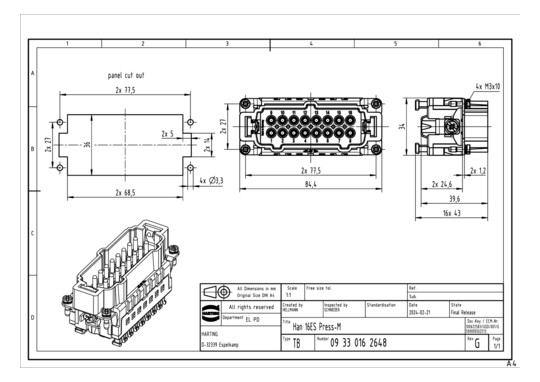 Harting Han 16ES Press-M     09330162648 