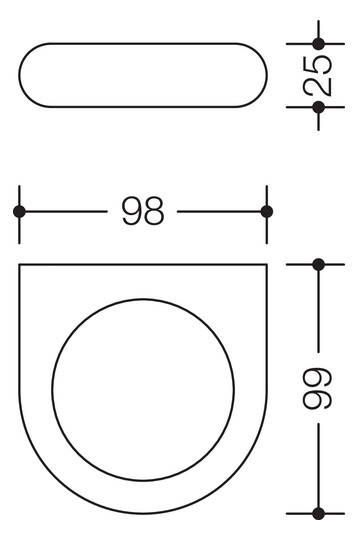 HEWI Halter 477 lichtgrau