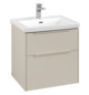 V&B Waschtisch-Unterschrank Subway 3.0 57,2x57,6x47,8cm, ohne LED/Griff monochrom, cashmere grey