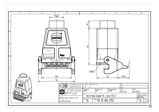 HART Kupplungsgehäuse        09300060752 