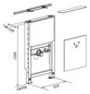 Burda Waschtisch-Modul SANTRO 125 cm, Standardanschluss, für Standarmatur