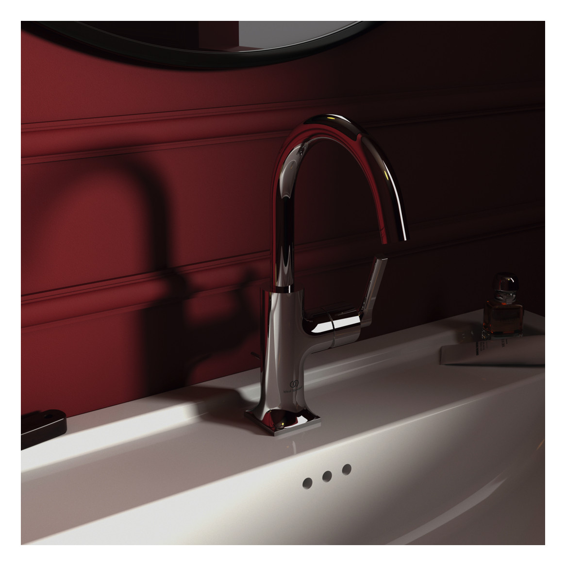 Ideal-Standard Waschtisch-Einhebelmischer Joy Neo Piccolo mit Ablaufgarnitur, Ausladung 140mm, mit Metall-Ablaufgarnitur, chrom