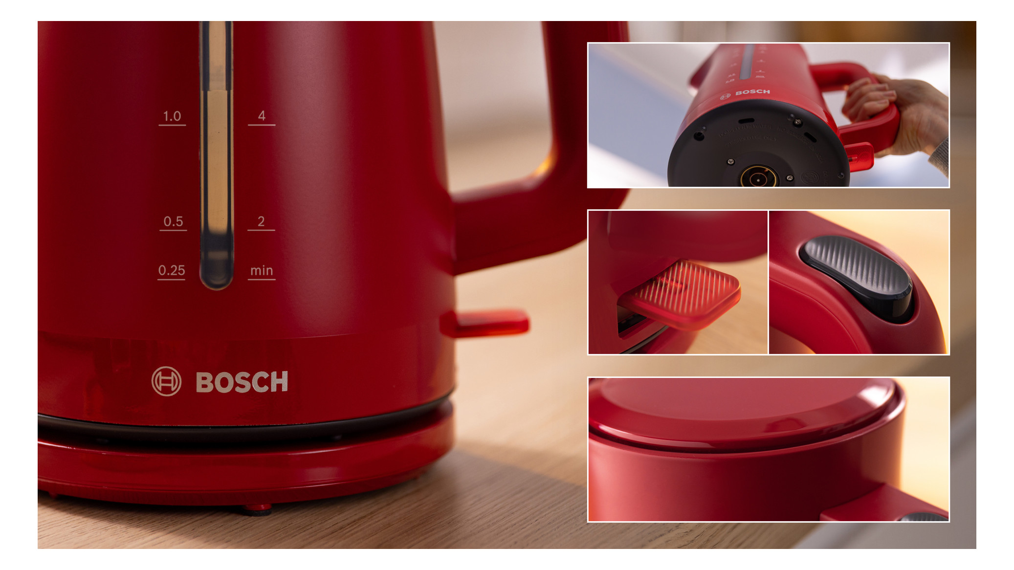 Wasserkocher 1,7l Kst MyMoment 2400W rt Anzeige:außen m.Wasserfilter m.Sieb