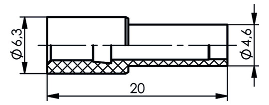 Knickschutz Koax-Typen Rundkabel sw Ø2,5mm Kst