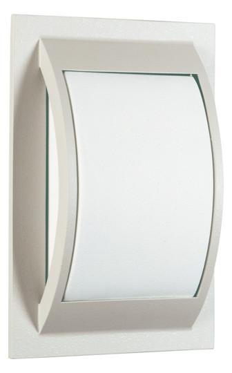 Glasleuchte 75W HV ws IP44 E27 300x200x90mm