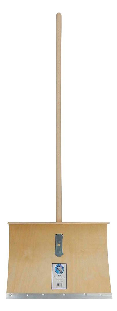 Bild Schneeschieber Holz 500mm mit Stiel+Alu- Schutzkante - SHW-1
