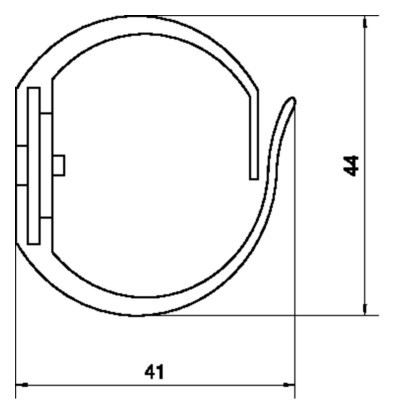 Verdrahtungskanal lgr 40x40x500mm m.OT hfr Bodenl
