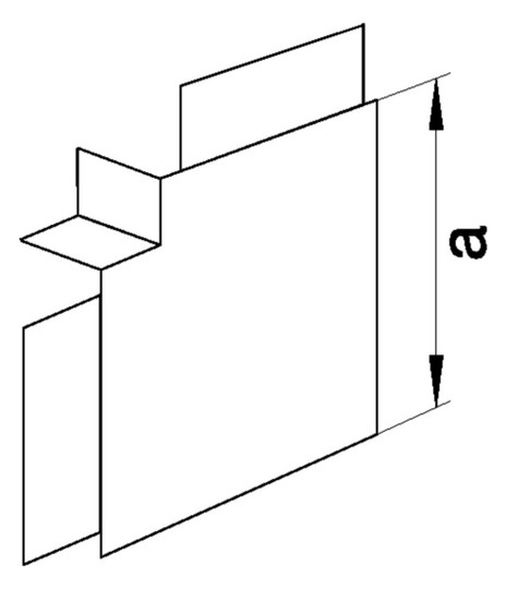 Flachwinkel LF-K HFT 110x61mm Kst unbeh ver-ws RAL9016 hfr
