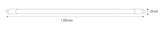 MLIG LED T8 Röhre 1500mm High    61-1064 