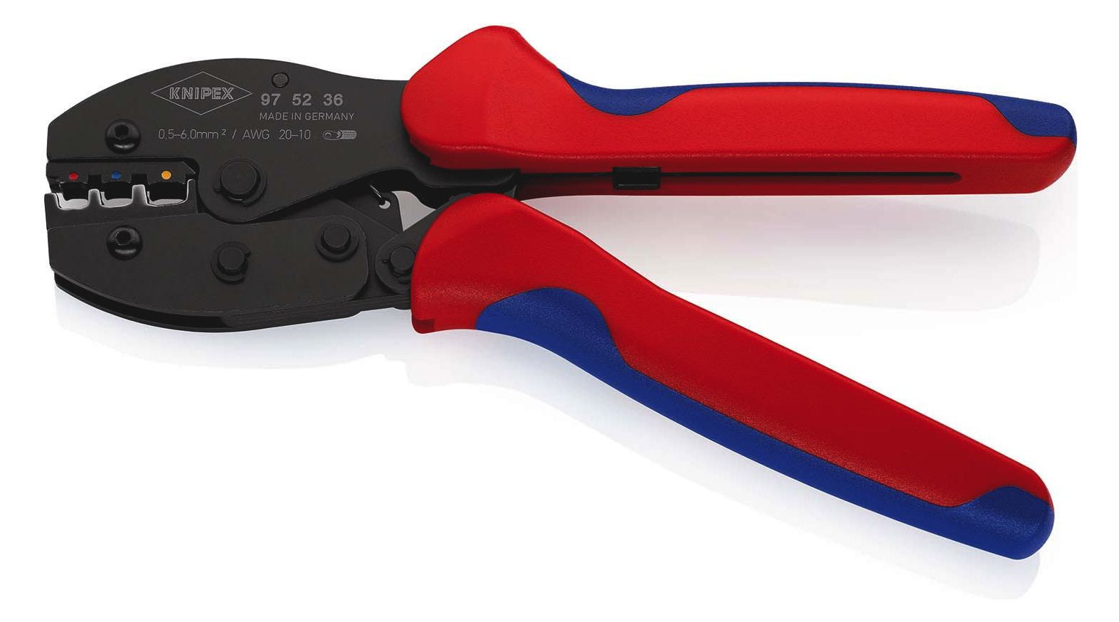 Kerbzange mech 220mm Kabelschuh/Verb 0,5-6qmm AWG10-20