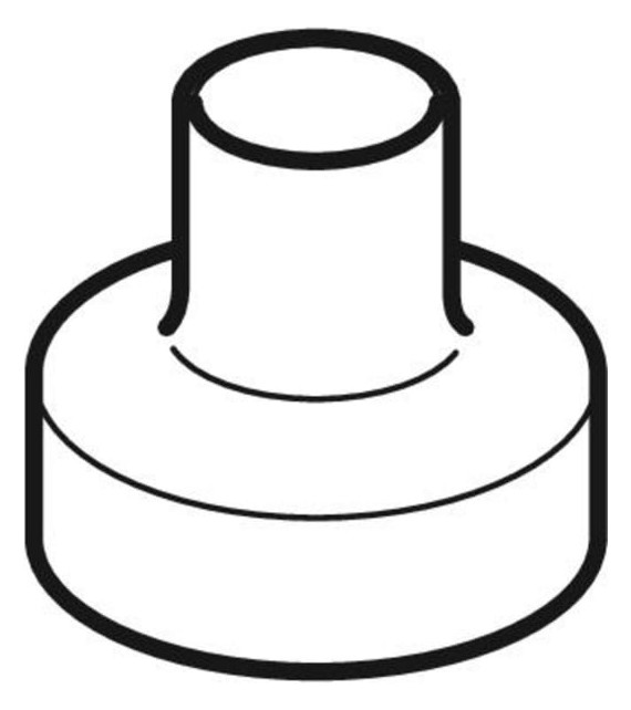 Geberit Reduktion PE DN 40/30, zentrisch, kurz, PE-HD