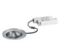 LED-Einbaustrahler 6W 3000K 730lm Konv alu mt 1LED IP65 RF:hochglänzend Steck