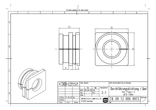 HART Han Power S Durchführu  09120009972 