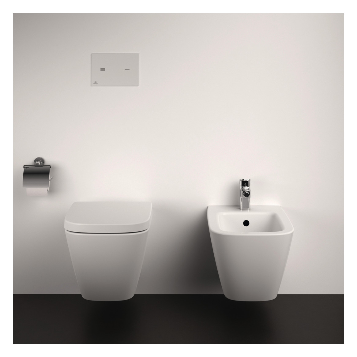 Ideal-Standard Wand-Tiefspül-WC-Paket i.life B spülrandlos, weiß