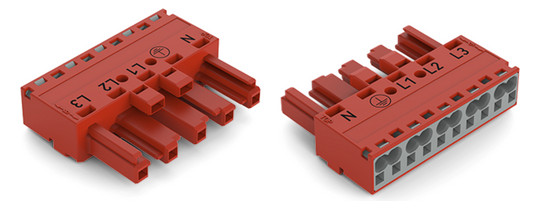 Steckverbinder Gebäude 5p Serie 770 25A Federzug 400V Buchse 4qmm N/PE/L1/L2/L3