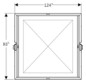 Geberit Rohbaubox ONE Breite 120 cm, für Spiegelschrank, Höhe 90cm, für Trockenbau