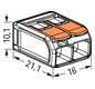 Steckklemme 2f 450V 32A Serie 221 0,5-6qmm m.BetätiHebel f.Massivleiter